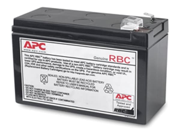APC Replacement Battery Cartridge #114 - UPS-batteri - 60 VA - 1 x batteri - blysyre - svart - for P/N: BE450G, BE450G-CN, BE450G-LM, BN4001, BR500CI