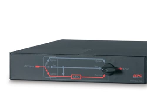 APC Service Bypass Panel - Ohituskytkin (räkkiversio) - AC 230 V - Lähtöliittimet: 4 - 2U - 19" - musta - Symmetra 4KVA, 6kVA -laitteille