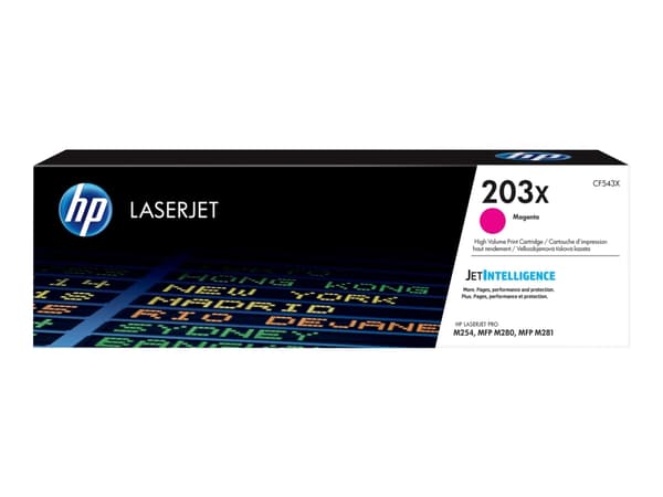 HP 203X - Høy ytelse - magenta - original - LaserJet - tonerpatron (CF543X)