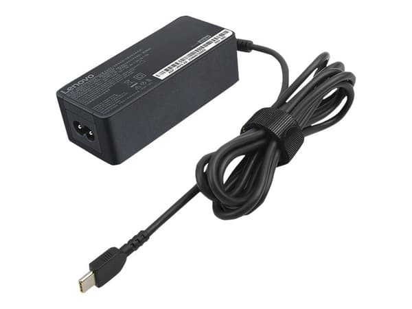Lenovo USB-C 45W AC Adapter - Strömadapter - 45 Watt - för IdeaPad 3 CB 14; 4G 14Q8C05; 5 14; 5 15; 5 CB 14; 5G 14Q8X05; IdeaPad Flex 5 Chrome 13