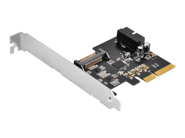 SilverStone ECU04-E - USB-adapter - PCIe 2.0 x2 lavprofil - USB 3.1
