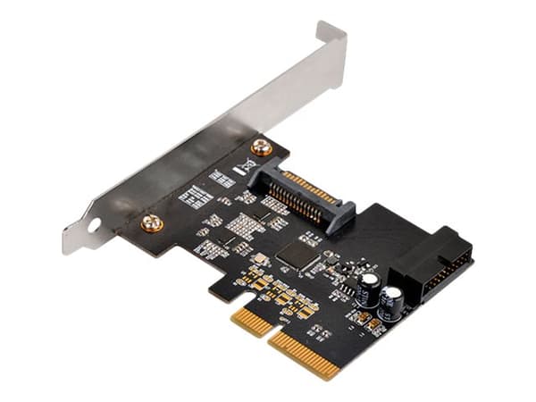 SilverStone ECU04-E - USB-adapter - PCIe 2.0 x2 lavprofil - USB 3.1