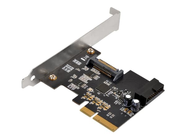 SilverStone ECU04-E - USB-adapter - PCIe 2.0 x2 lavprofil - USB 3.1