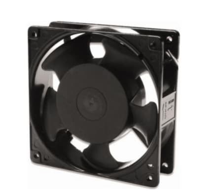 Digitus DN-19 FAN-2 - Fläktbricka för stativ - med 2 kylfläktar, termostat - svart, RAL 9005 - 19"