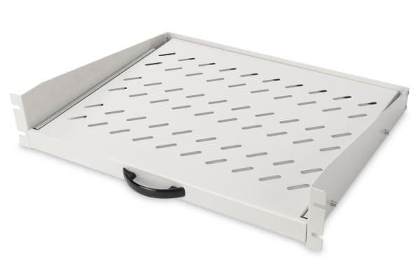 DIGITUS Professional - Hylla för rack - ljusgrå, RAL 7035 - 2U - 19"