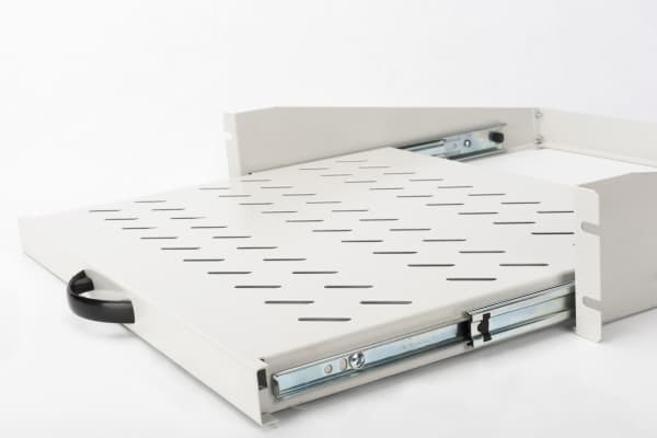 DIGITUS Professional - Hylla för rack - ljusgrå, RAL 7035 - 2U - 19"