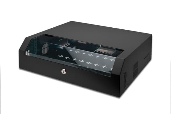 Digitus DN-19 04U-PB-B, Väggmonterad rack, 3U, 30 kg, 8,5 kg, Svart