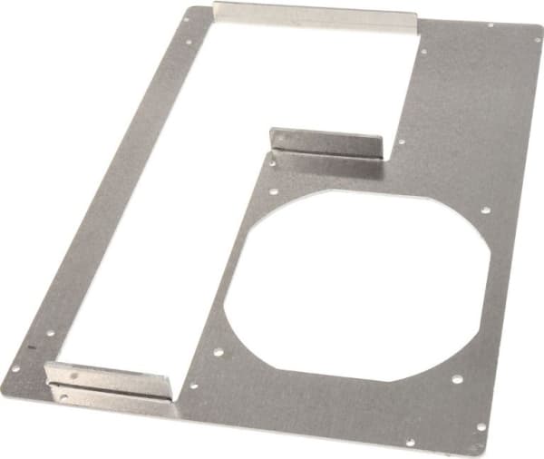 DimasTech Micro-ATX-deksel bakplate, 5 spor, sølv (S0022RW)