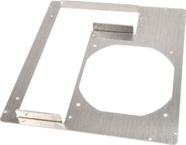 DimasTech Mini-ITX-dekselbakplate, 2 spor, sølv (S0026RW)