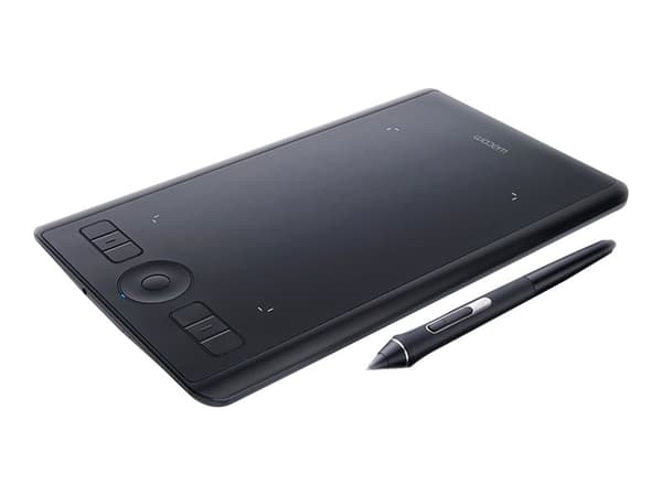 Wacom Intuos Pro Medium - Digitaliserer - 22.4 x 14.8 cm - multi-touch - elektromagnetisk - trådløs, kablet - USB, Bluetooth - svart "South europa"