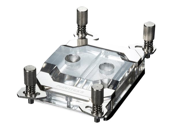Phanteks Glacier C399A - Væskeklølt system CPU-vannblokk - (for: TR4) - forniklet kobbersokkel - speilkrom