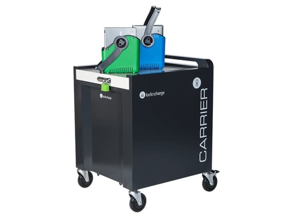 LocknCharge Carrier 30 15-Slot Rack Pair - Monteringskomponent (2 enhetsrack) - för 30 surfplattor/bärbara datorer - rostfritt stål - monterbar på va