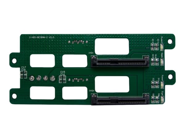 Inter-Tech 1.5U-1528L - Rackmonterbar - 1.5U - mini-ITX - hot-swap - ingen strømforsyning (FlexATX) - USB