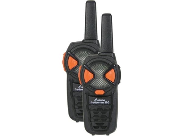 Stabo freecomm 100, Profesjonell mobilradio (PMR), 6 kanaler, 446.00625 - 446.06875 MHz, 5000 m, AAA, Alkalinsk