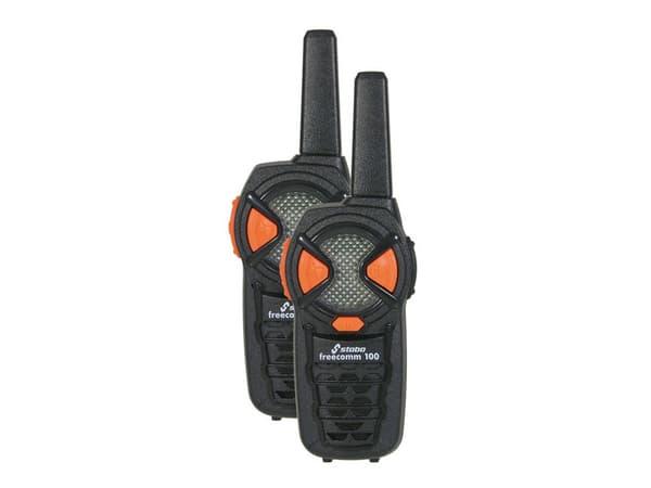 Stabo freecomm 100, Ammattikäytön radiopuhelin (PMR), 6 kanavaa, 446.00625 - 446.06875 MHz, 5000 m, AAA, Alkali