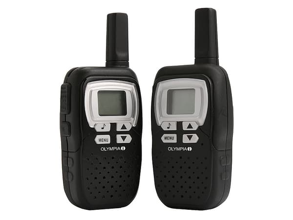 Olympia 1208 - Bærbar - toveis radio - PMR - 446.00625 - 446.09375 MHz - 8 kanalers - svart (en pakke 2)