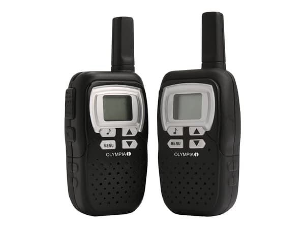 Olympia 1208 - Bærbar - toveis radio - PMR - 446.00625 - 446.09375 MHz - 8 kanalers - svart (en pakke 2)