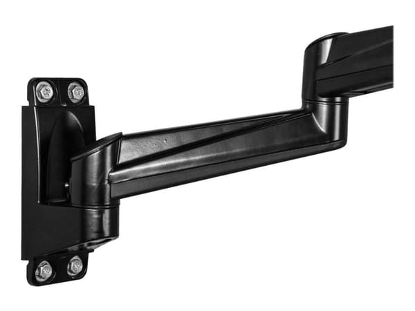 StarTech.com Wall Mount Dual Monitor Arm, Articulating Ergonomic VESA Wall Mount for 2x 24" Displays, Synchronized Adjustable Crossbar, Tilt/Swivel/R