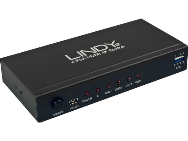Lindy 38159, HDMI, 4x HDMI, 4096 x 2160 piksler, Sort, 1920 x 1080 (HD 1080), 4096 x 2160