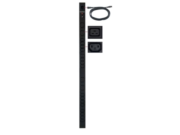 CyberPower PDU10BVHVIEC20F, Perus, 0U, Vaaka/Pysty, Musta, 20 AC-pistorasia(a), C14 liitin