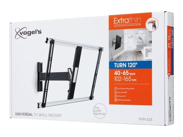 Vogel's THIN 525 - Konsol - för platt panel - svart - skärmstorlek: 40"-65" - väggmonterbar