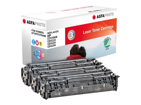 AgfaPhoto - 3 pakker - gul, cyan, magenta - kompatibel - tonerkassett - for HP LaserJet Pro 300 M351, 400 M451, MFP M375, MFP M475