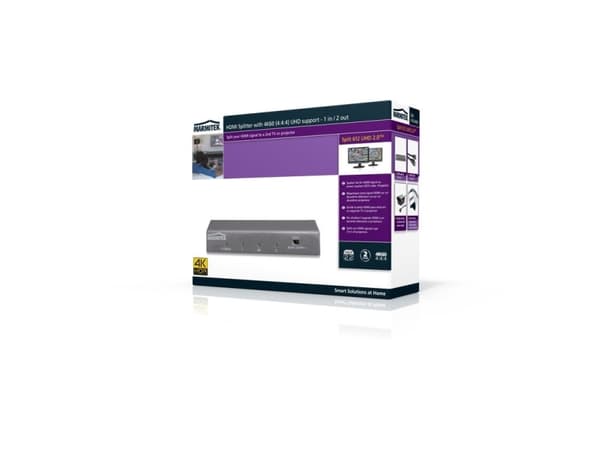 Marmitek Split 612 UHD - 2.0 - video/lyd-splitter - 2 x HDMI - stasjonær