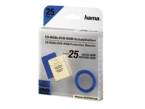 Hama - CD/DVD-muffe - gjennomsiktig (en pakke 25)
