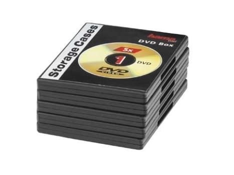 Hama - DVD oppbevaringseske - svart (en pakke 5)