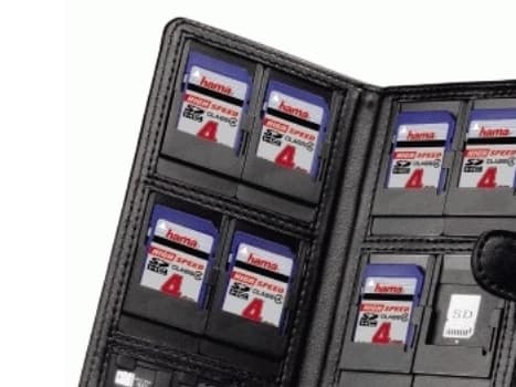 Hama Muistikorttikotelo "Vegas", koko M - Holder - kapasiteetti: 8 SD/MMC-korttia + 4 microSD-muistikorttia - musta