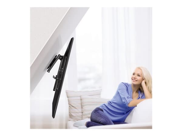Hama - Monteringssett (takmontering) - for LCD-TV - låsbar - stål - svart - skjermstørrelse: 19"-46" - takmonterbar
