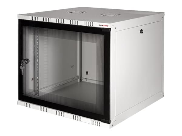LogiLink Canovate SOHO - Skåp - väggmontering - ljusgrå, RAL 7035 - 6U - 19"