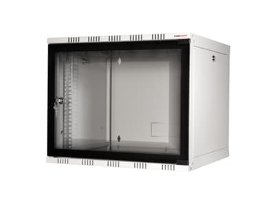 LogiLink W12A54G, Fristående rack, 12U, 50 kg, Knapplås, Grå