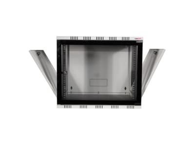LogiLink W12A54G, Fristående rack, 12U, 50 kg, Knapplås, Grå