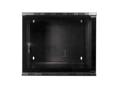 LogiLink W15A40B, Väggmonterad rack, 15U, 50 kg, Knapplås, Svart