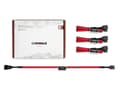 Miniatyrbilde 4 av 5: Noctua NA-SEC1 chromax.red - Forlengelseskabel for viftestrømforsyning - 4-pins PWM (hunn) til 4-pins PWM (hann) - 30 cm - rød