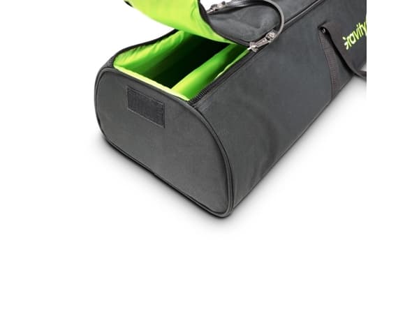 Gravity GBGSS2XLB, AV stand bag, Sort, Nylon, Glidelås, Skum, 1450 mm