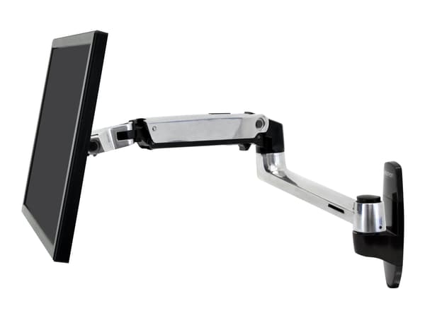 Ergotron LX - Monteringssett (veggmontering, skjermarm) - for LCD-skjerm - aluminium - polert aluminium - skjermstørrelse: inntil 34"