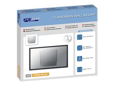 Neomounts FPMA-W110 - Brakett - fast - for LCD-skjerm - sølv - skjermstørrelse: 10"-40" - veggmonterbar