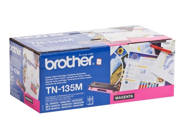 Brother TN135M - Magenta - original - tonerpatron - for Brother DCP-9040, 9042, 9045, HL-4040, 4050, 4070, MFC-9420, 9440, 9450, 9840