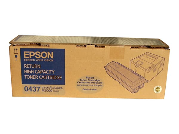Epson 0437 - Hög kapacitet - svart - original - tonerkassett Epson Return Program - för AcuLaser M2000D, M2000DN, M2000DT, M2000DTN
