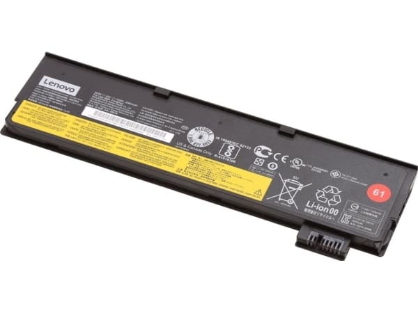 Lenovo ThinkPad Battery 61 - Batteri til bærbar PC - litiumion - 3-cellers - 24 Wh - for ThinkPad A475; A485; P51s; P52s; T25; T470; T480; T570; T580