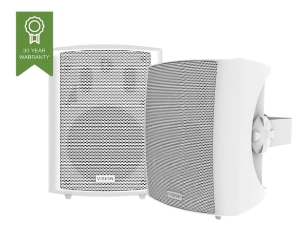 Vision SP-1800, 3-suuntainen, 2.0 kanavaa, Langallinen, 50 W, 80 - 20000 Hz, Valkoinen