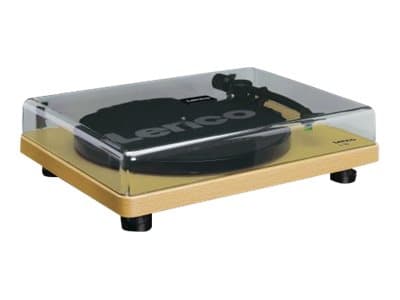 Lenco L-30, remdriven skivspelare, halvautomatisk, trä, trä, 33,45 rpm, AC