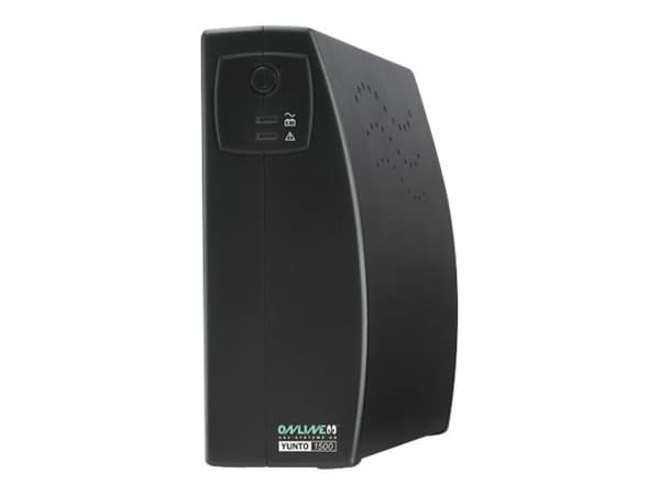 ONLINE Yunto 1500 - UPS - AC 230 V - 900 Watt - 1500 VA - 9 At - USB - lähtöliittimet: 5 musta