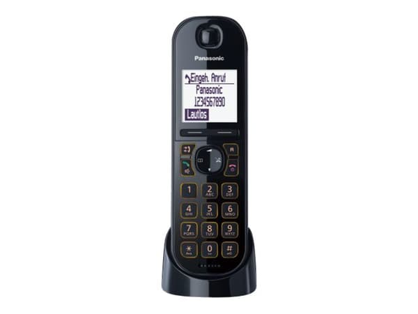 Panasonic KX-TGQ200, IP Phone, Musta, Johdoton puhelin, 4 linjat, 100 entries, 1.88 - 1.9 GHz musta