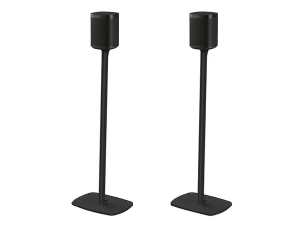 Flexson S1-FSX2 - Stativ - for høyttaler(e) - svart - plassering på gulv (en pakke 2) - for Sonos One (svart)