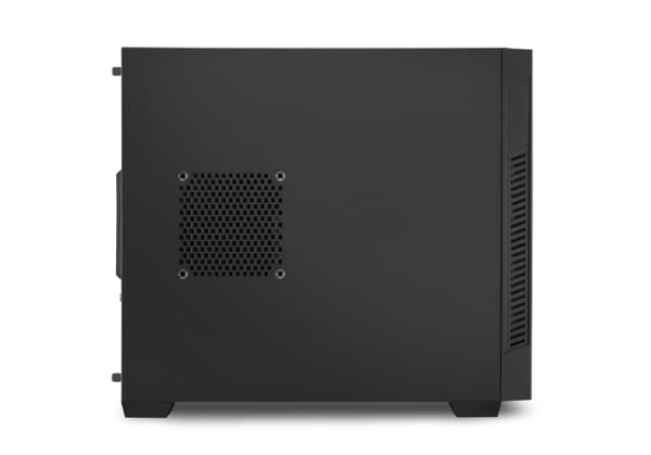 Sharkoon S1000 - Tower - micro ATX - ingen strømforsyning - svart - USB/lyd