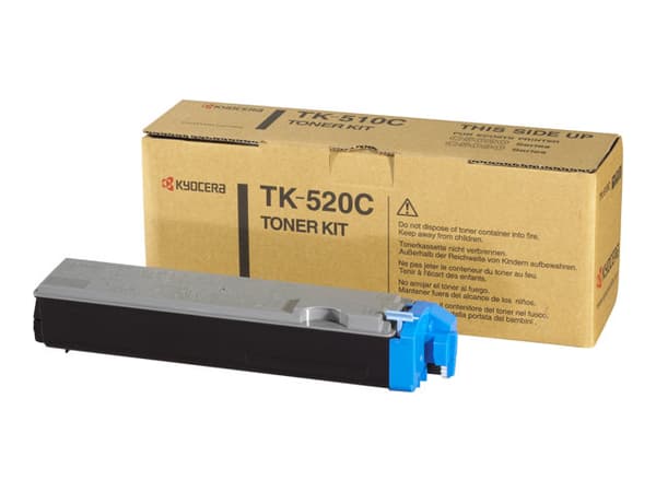 Kyocera TK 520C - Cyan - original - tonerpatron - for FS-C5015N