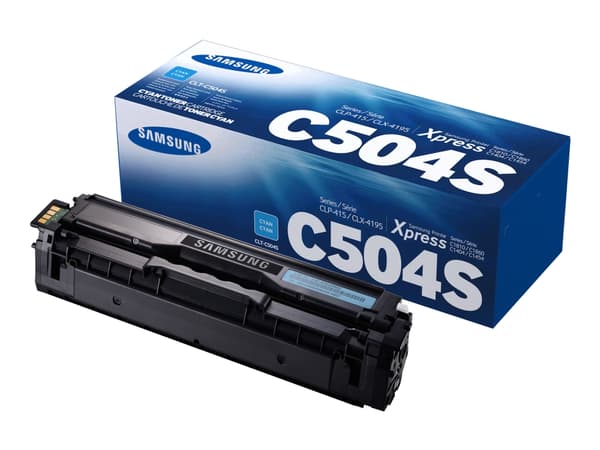 Samsung CLT-C504S syaani värikasetti, 1800 sivua, Syaani, 1 kpl